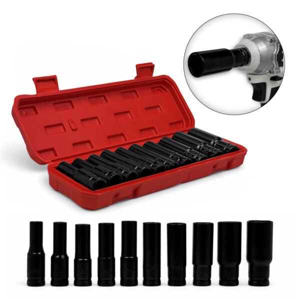 Kit Soquetes Parafusadeira de Impacto FullPro FP-SOQ-1 FullPro Peças para Motos